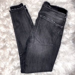 EXPRESS Black Denim high waisted skinny stretch jeans